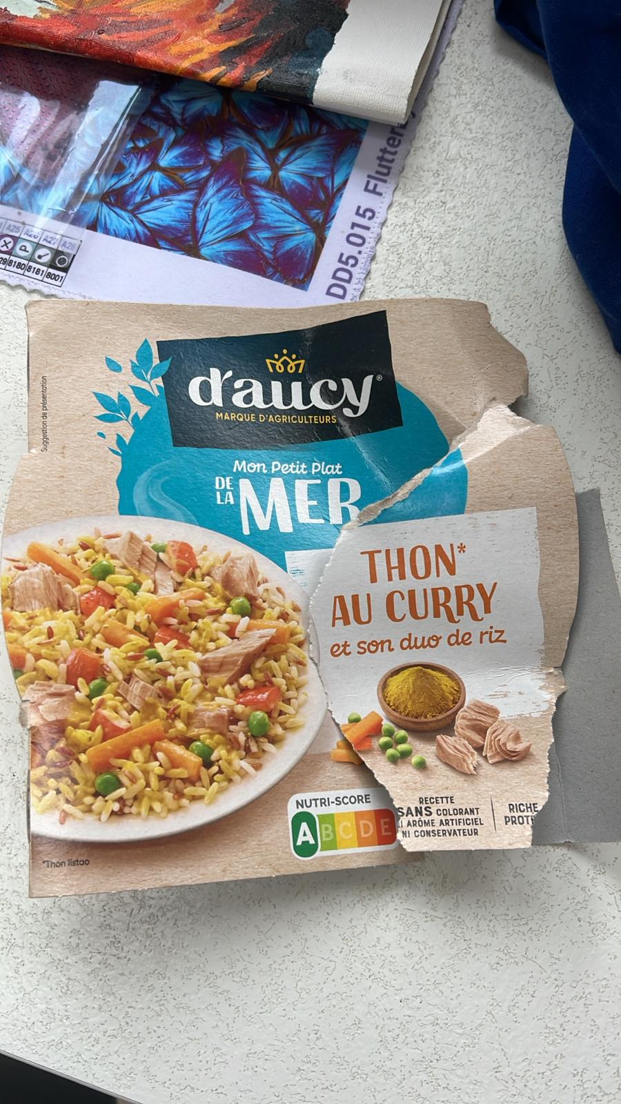 Thon au curry et son duo de riz D'Aucy