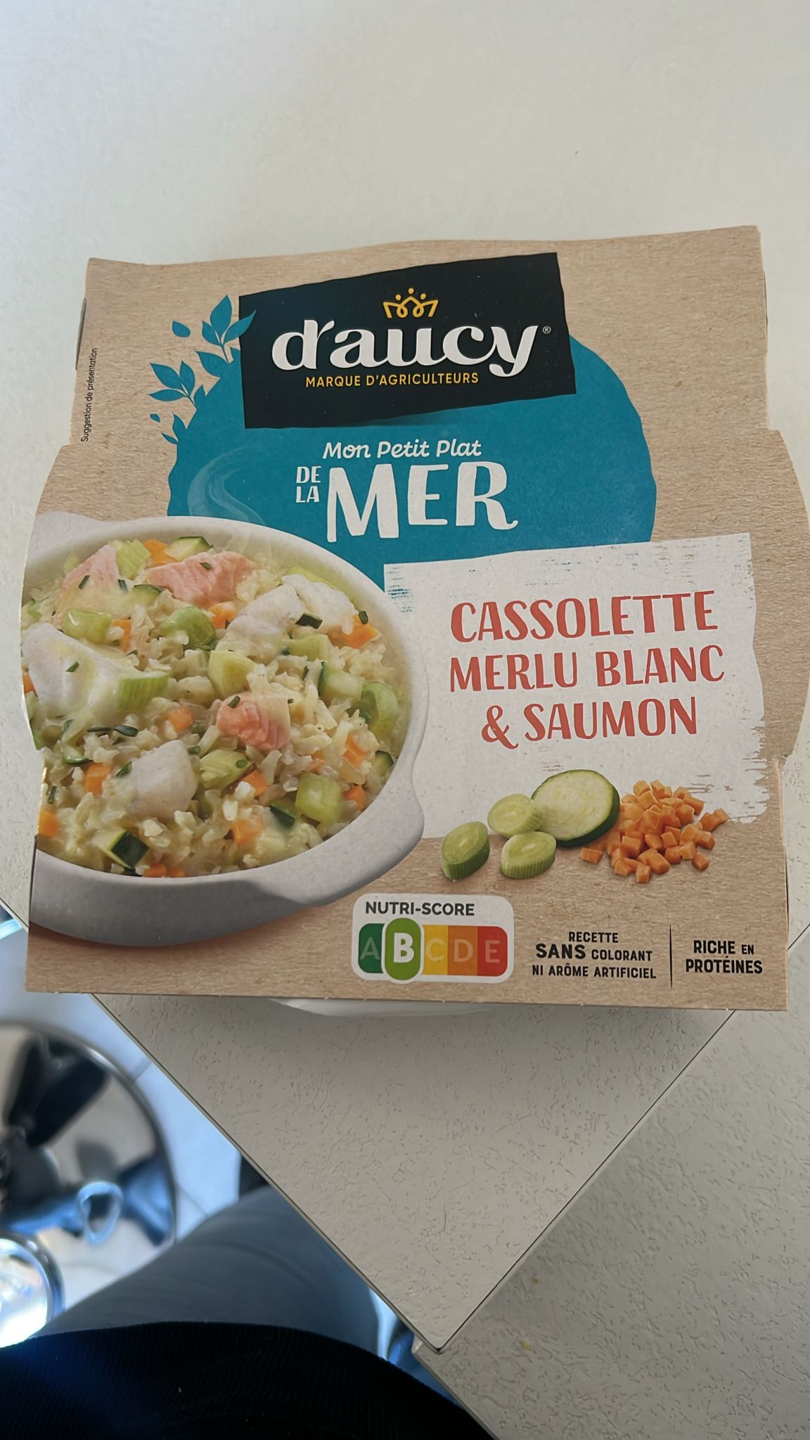 Plat Cuisiné cassolette merlu blanc & saumon D'AUCY