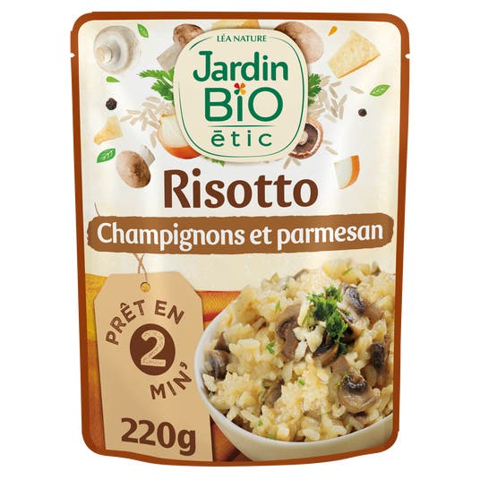 Risotto Champignons et Parmesan- Jardin bio