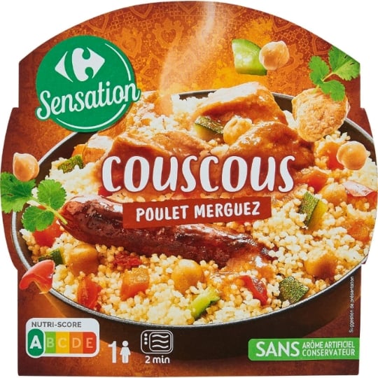 Couscous poulet merguez Carrefour