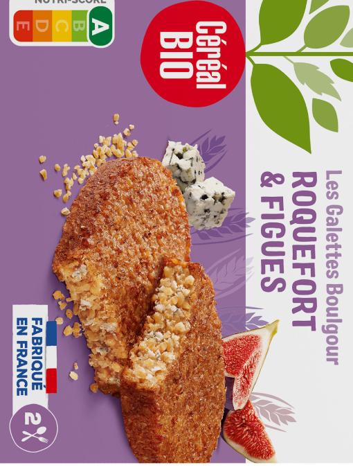 Galettes boulgour au roquefort et figues Bio CEREAL BIO