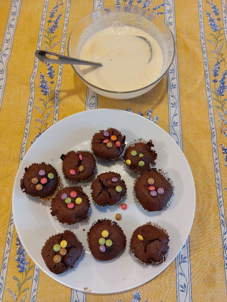 Moelleux au chocolat avec crème anglaise façon Shirel