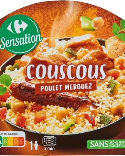 Plat cuisiné Couscous poulet merguez CARREFOUR SENSATION