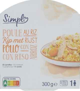 Plat cuisiné poule au riz SIMPL