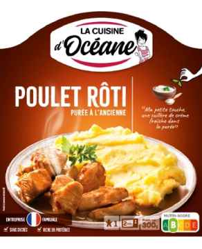 Plat cuisiné poulet, purée à l'ancienne LA CUISINE D'OCEANE