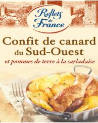 Plat cuisiné confit canard pommes de terre REFLETS DE FRANCE