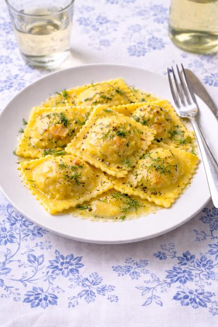 Ravioli au saumon