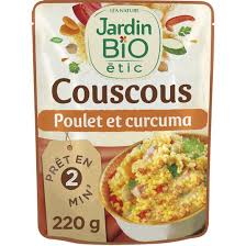 Couscous au poulet et curcuma Jardin Bio
