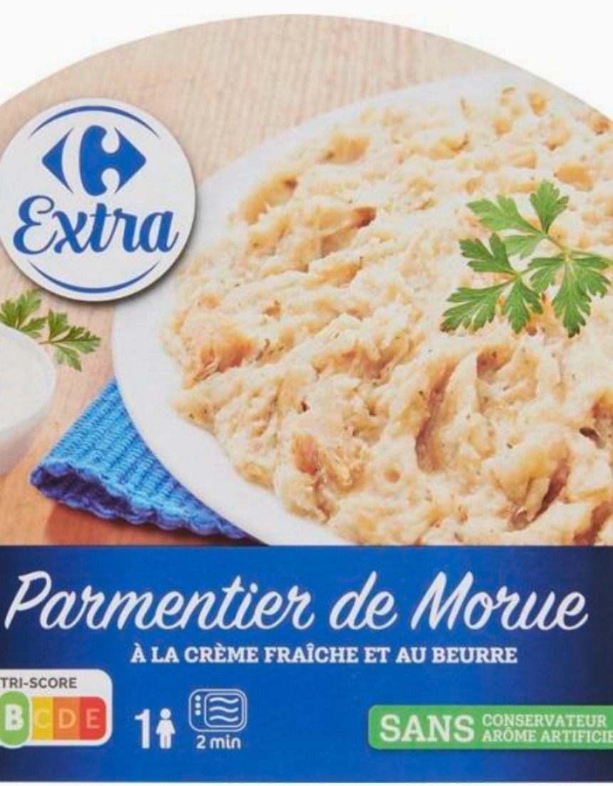 Plat cuisiné parmentier de morue CARREFOUR EXTRA