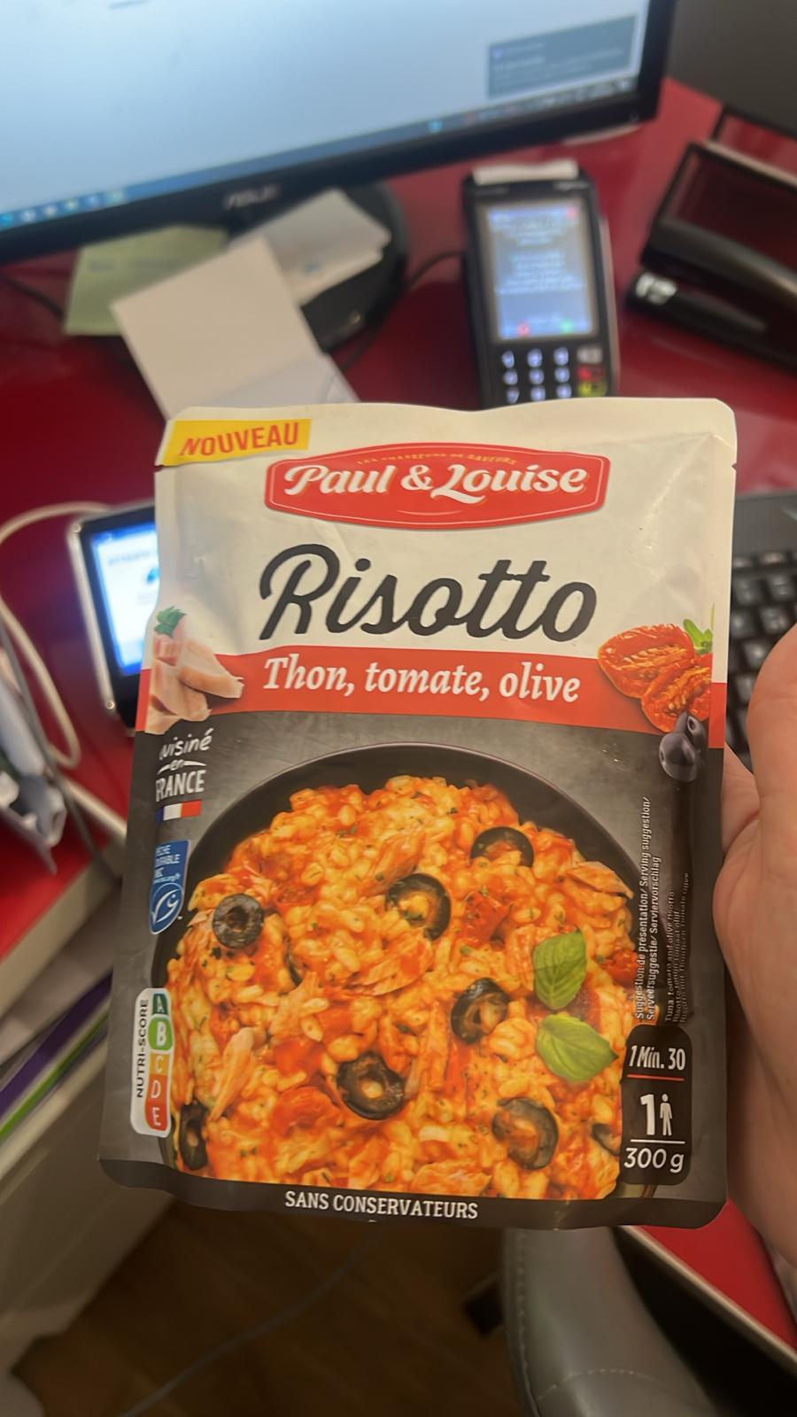 Risotto thon, tomates, olives Paul & Louise