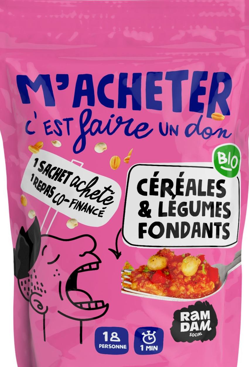 Céréales et Légumes Fondants Bio RAMDAM SOCIAL
