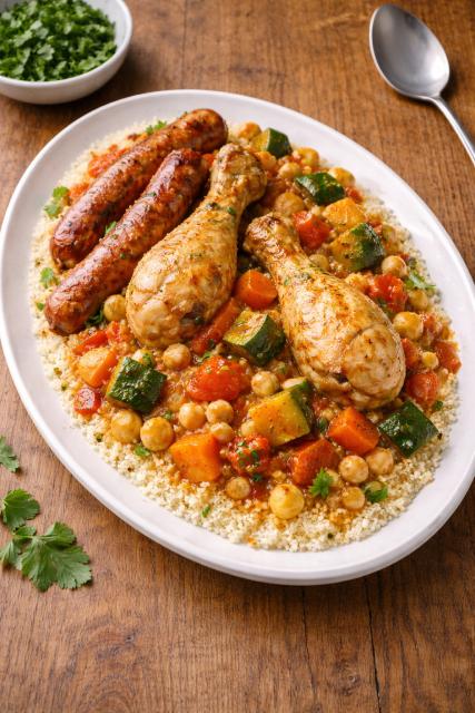 Couscous poulet merguez