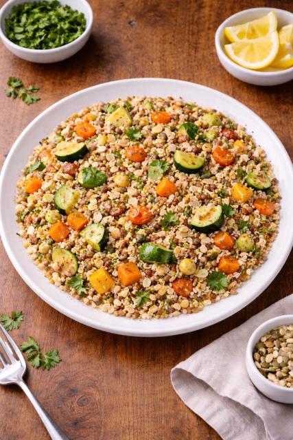 Mélange blé, riz rouge & quinoa bio