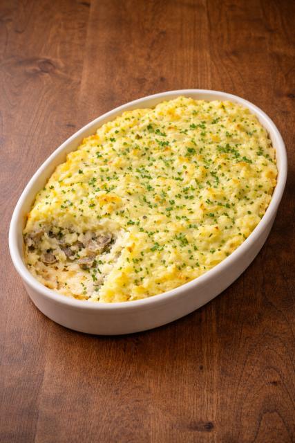 Parmentier de poisson, pointe de ciboulette