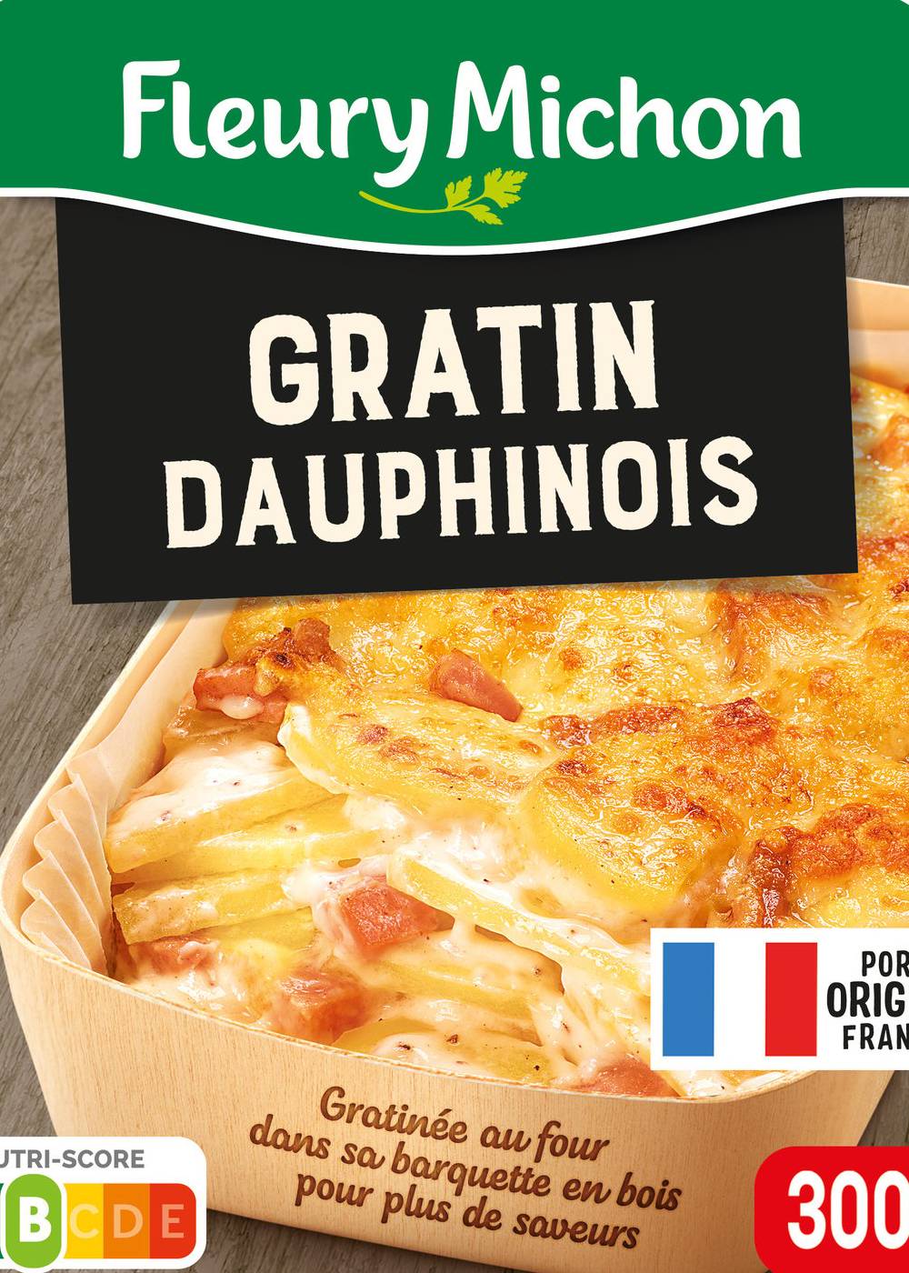 Plat Cuisiné Gratin Dauphinois au Jambon Supérieur FLEURY MICHON