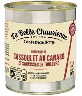 Plat cuisiné cassoulet au canard LA BELLE CHAURIENNE