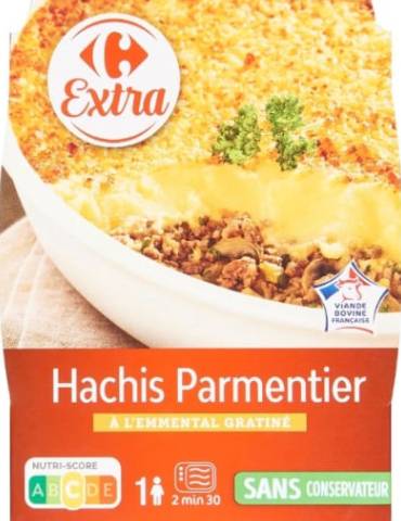 Plat cuisiné hachis parmentier bœuf CARREFOUR EXTRA