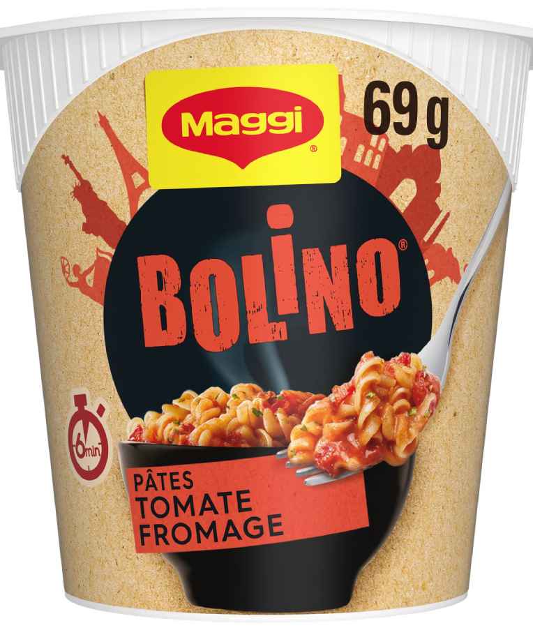 Plat cuisiné pâtes tomate fromage  BOLINO