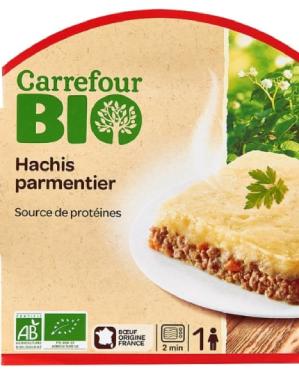 Plat cuisiné hachis parmentier  Bio CARREFOUR BIO