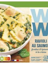 Plat cuisiné ravioli au saumon WW